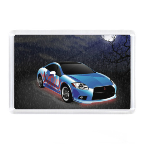 Магнит с принтом Mitsubishi