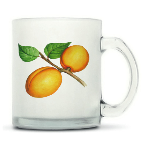 Кружка матовая с принтом Абрикос