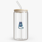 Банка с бамбуковой крышкой