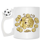 Кружка с футбольным мячиком