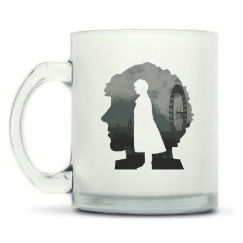 Кружка матовая с принтом Sherlock