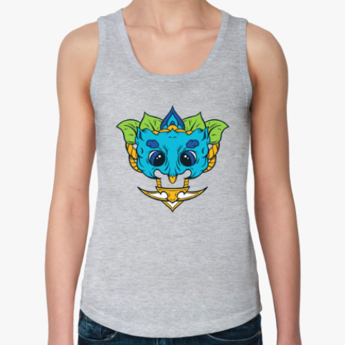 Женская майка с принтом Маска Сова