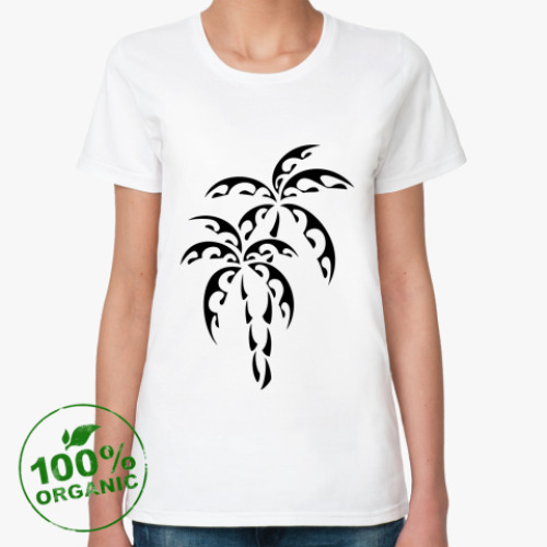 Женская футболка из органик-хлопка Пальмы