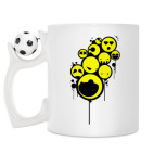 Кружка с футбольным мячиком