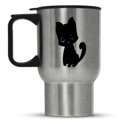 Кружка-термос с принтом Kitten (котёнок)