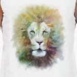 Лев, акварель