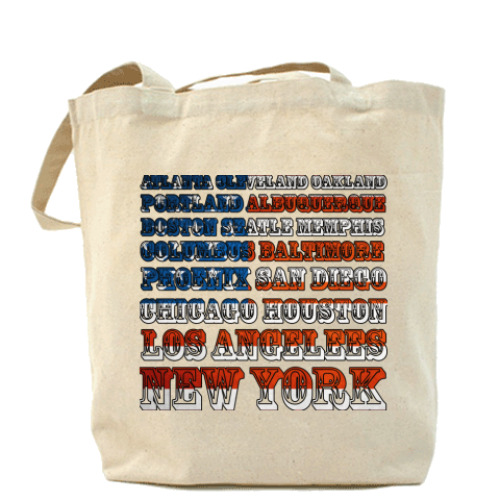 Сумка шоппер с принтом American