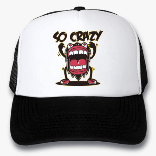 Кепка-тракер с принтом Crazy Monster