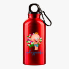 Металлическая бутылка 400 мл UV-DTF