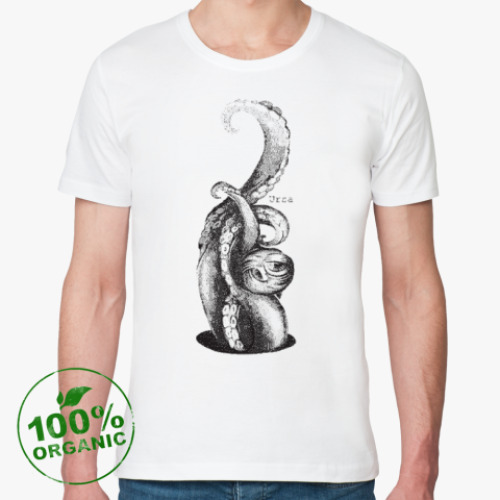 Футболка из органик-хлопка с принтом Beholder