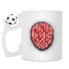 Кружка с футбольным мячиком
