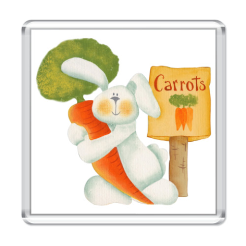 Магнит Carrots - туда!