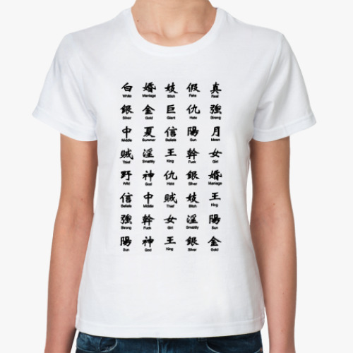 Классическая футболка  Знаки и Символы