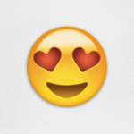 Emoji Смайл: Влюбленный