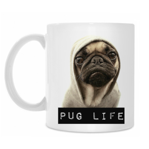Кружка с принтом PUG LIFE