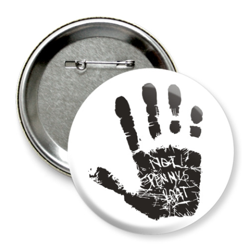 Значок 75мм с принтом Это не лодка Пенни