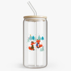 Банка с бамбуковой крышкой