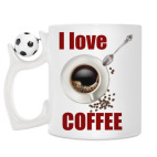 Кружка с футбольным мячиком