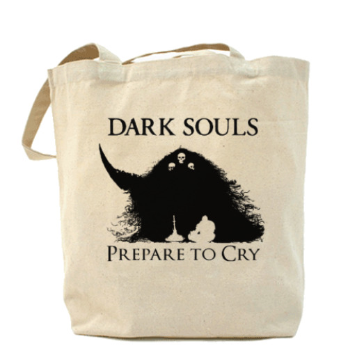 Сумка шоппер с принтом Dark Souls: Prepare to Cry