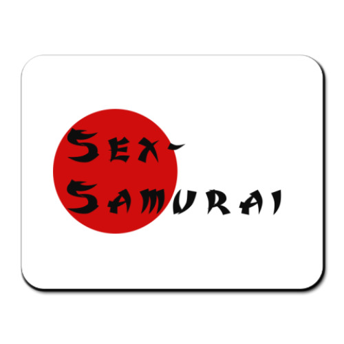 Коврик для мыши с принтом Секс-самурай