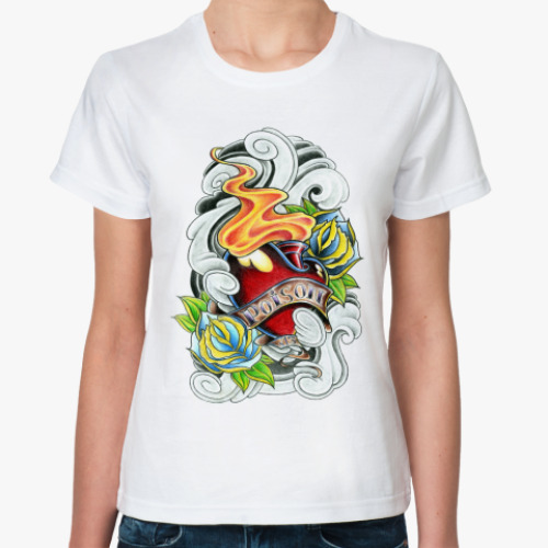Классическая футболка Poison Heart №13