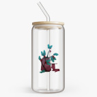 Банка с бамбуковой крышкой