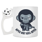 Кружка с футбольным мячиком