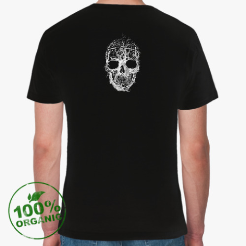 Футболка из органик-хлопка с принтом White Tree Skull