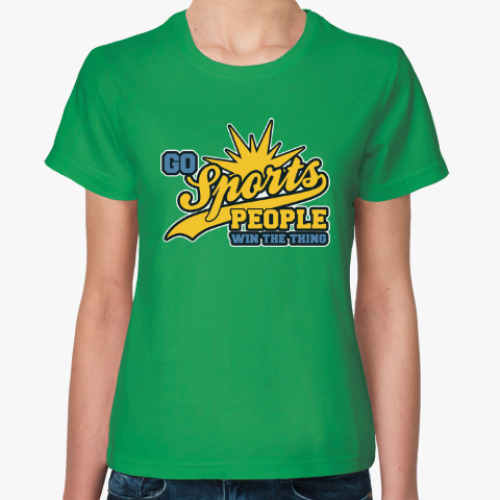 Женская футболка с принтом Go Sports
