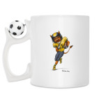 Кружка с футбольным мячиком