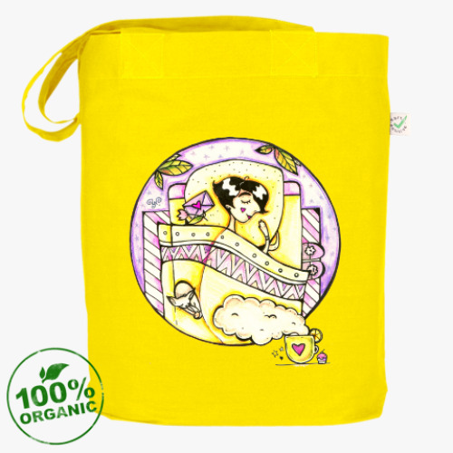 Сумка шоппер с принтом Сон