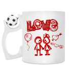 Кружка с футбольным мячиком