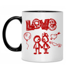 Кружка двухцветная