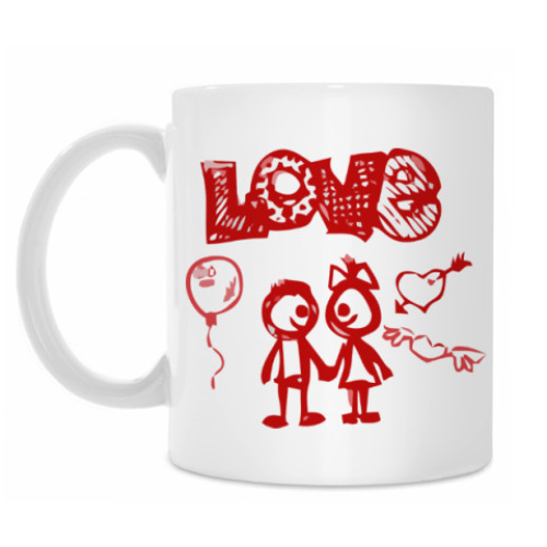 Кружка с принтом Love