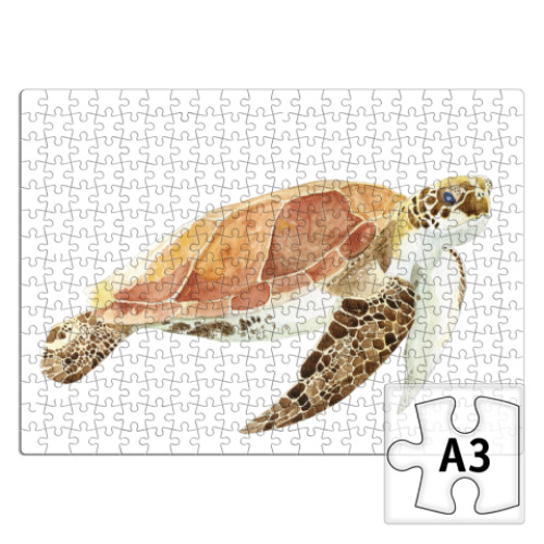 Пазл с принтом Черепаха