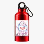 Металлическая бутылка 400 мл UV-DTF