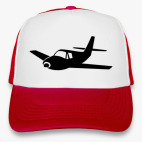 Кепка Trucker, красная самолет