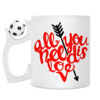 Кружка с футбольным мячиком