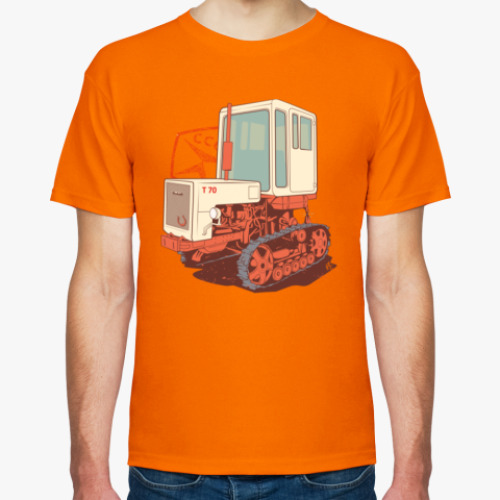 Футболка с принтом T70 Трактор