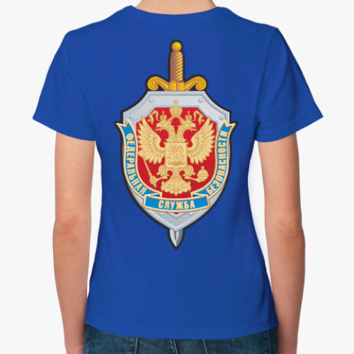 Женская футболка с принтом ФСБ России