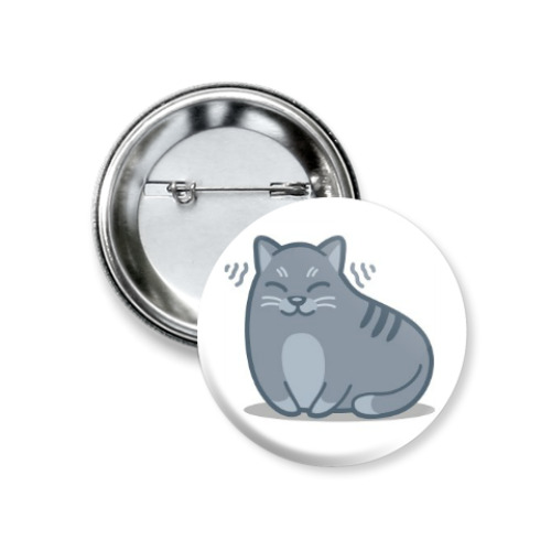 Значок 37мм с принтом Котик