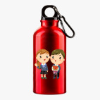 Металлическая бутылка 400 мл UV-DTF