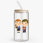 Банка с бамбуковой крышкой