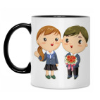 Кружка двухцветная