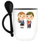 Кружка с ложкой