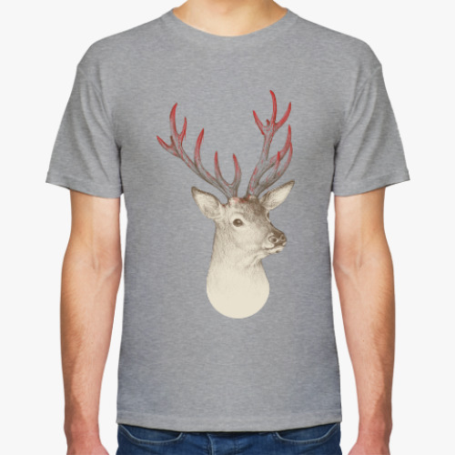 Футболка с принтом Олень