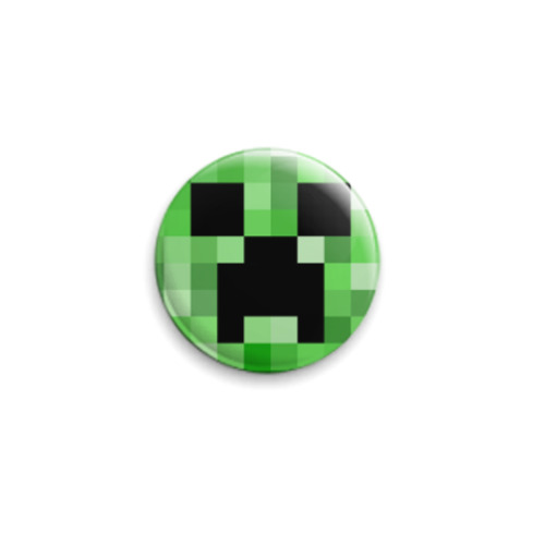 Значок 25мм Creeper Minecraft