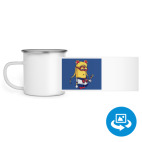 Кружка металлическая белая (круговая запечатка)