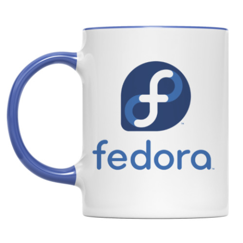 Кружка с принтом Fedora
