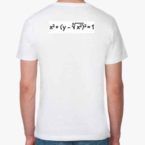 Футболка из органик-хлопка с принтом Формула любви